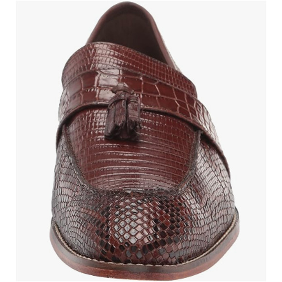 STACY ADAMS Mens Pacetti Tassel Slip on Loafer, Cognac, 8 US * - Picture 3 of 6